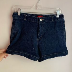 Thrifted denim shorts